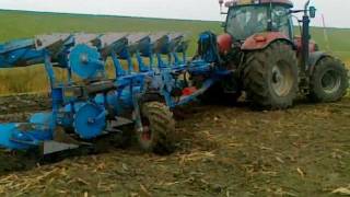 Case IH PUMA225 CVX met Lemken en Trimble ploegbesturing [upl. by Jeromy]