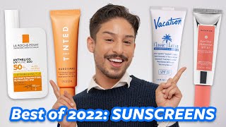 The BEST Sunscreens of 2022  My Favorite US EU Mineral and Australian SPFs [upl. by Auhsohey920]