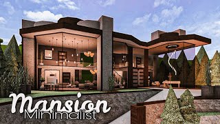 Bloxburg  Bright Summer Mansion Speedbuild interior  full tour  No Large Plot [upl. by Dlaner328]