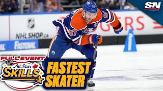 FULL Fastest Skater Competition  2024 NHL AllStar Skills [upl. by Balfore]