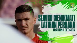 SLAVKO “MENIKMATI” LATIHAN PERDANA BERSAMA PERSEBAYA  TRAINING SESSION [upl. by Kitarp978]