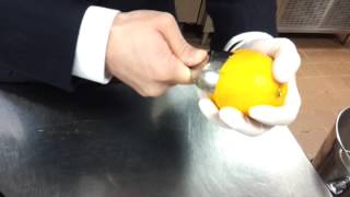 Peel orange with a spoon  peel to keep [upl. by Diarmuid]