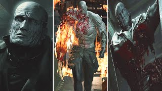 Resident Evil 2 Remake  All Tyrant Cutscenes Mr X Scenes [upl. by Ulphi]