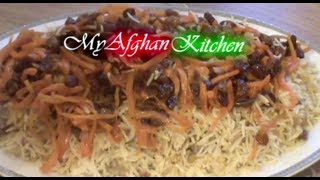 Qabuli Palao Recipe Afghan Lamb Pilaf  My Afghan Kitchen [upl. by Ynavoeg]