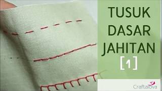 Tusuk Dasar Jahitan 1 [upl. by Mariya]