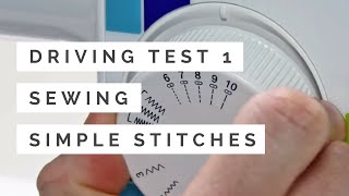 How to Sew Basic Stitches with a Sewing Machine  Hobbycraft [upl. by Mellman]