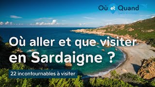 Où aller et que visiter en Sardaigne  22 lieux INCONTOURNABLES [upl. by Annabel]