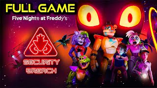 FNAF Security Breach  ALL ENDINGS  Full Game Walkthrough  No Commentary [upl. by Bertine]