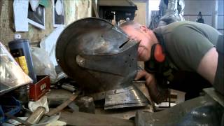 workshop cam 1 Armour by Martin Bavin English closed helm [upl. by Asserac]