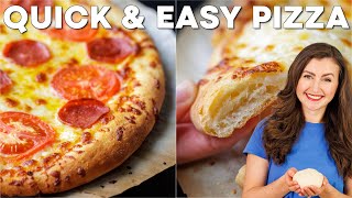 Easy Pizza Dough Tutorial From Scratch in Under 2 Hours [upl. by Napier]