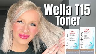 WELLA T15 TONER Pale Beige Blonde [upl. by Yenahpets133]