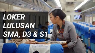 Lowongan Kerja Kereta API Indonesia KAI Lulusan SMA D3 dan Sarjana [upl. by Elay318]