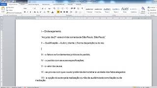 Como fazer uma Petição inicial  Estrutura  Passo a passo  Tutorial básico [upl. by Stead]