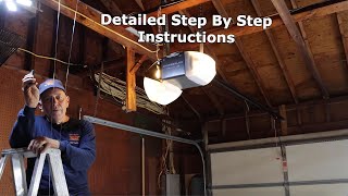 How To Install A Chamberlain Garage Door Opener [upl. by Forras]