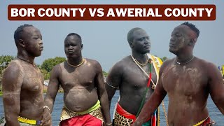 Bor County Vs Awerial County  South Sudanese Wrestling [upl. by Sucramed]