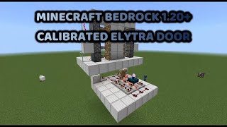 Minecraft Bedrock 120 Calibrated Elytra Door [upl. by Antoni]