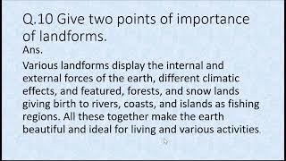 LANDFORMS OF THE EARTH CHAPTER 5 CLASS 9 ICSE [upl. by Eyeleen]