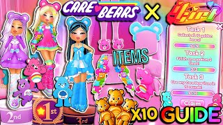 NEW Care Bears UPDATE In IT GIRL Cute ITEMS QUEST Guide amp Gold Bear Locations  ROBLOX Dress Up [upl. by Ayak]