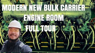 MODERN NEW CAPESIZE BULK CARRIER  ENGINE ROOM FULL TOUR [upl. by Notgnihsaw671]