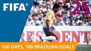 100 Great Brazilian Goals 25 Jairzinho Mexico 1970 [upl. by Yereffej]