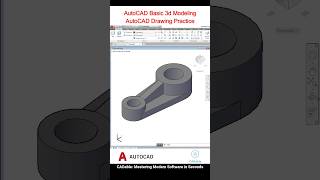 AutoCAD Basic 3D Modeling  AutoCAD Drawing Practice AutoCADDrawingPractice CADable autocad3d [upl. by Nosle]