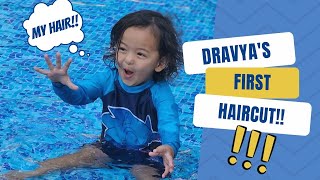 Dravyas 1st Haircut  Rakhi Celebration [upl. by Zeugirdor]