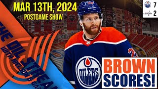 Oilers Defeat Capitals 72  The Oil Stream Postgame Show  031324 [upl. by Oremoh]