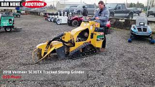 2018 Vermeer SC30TX Tracked Stump Grinder [upl. by Shakespeare]