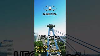 🇸🇰 Bratislava Slovakia In 4KMust See Places The UFO Bridge bratislava drone shorts [upl. by Dranyl]