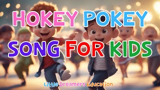 Hokey Pokey Song For Kids  Action Song With Lyrics  4K [upl. by Yetta]