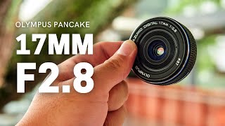 OLYMPUS 17MM F28  Truly Compact amp Sharp Pancake Lens [upl. by Inattyrb]