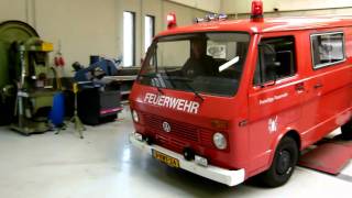 Volkswagen LT voormalig brandweer met RVS uitlaatsysteem bij EPS Uitlaten [upl. by Helaina140]