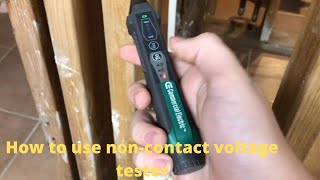 How to test voltage using non contact voltage tester [upl. by Jamima]