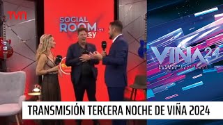 ¡Transmisión en vivo de la tercera noche del Festival de Viña del Mar en el Social Room Easy 😃🎶✨ [upl. by Magan]