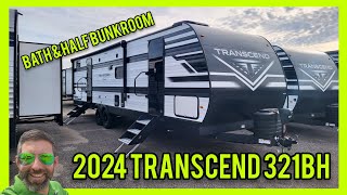 Bath amp half bunkroom 2024 Grand Design Transcend 321BH travel trailer walkthrough [upl. by Chapel]