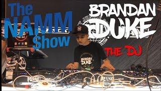 Brandon Duke The DJ LIVE DJ Set at the NAMM Show 2019 at the JetPack Beat Junkies Rane booth [upl. by Akerdnahs222]