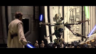 ObiWan Kenobi VS General Grievous  Star Wars  Revanche of the Sith Full Fight [upl. by Oeram]