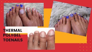 Polygel Toe Nails [upl. by Marlyn]