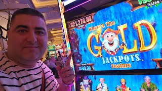 BIGGEST JACKPOT On Brand New Wheres The Gold Slot [upl. by Fennie658]