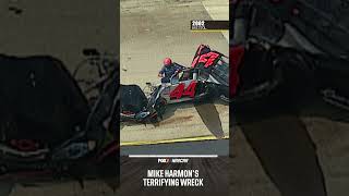 Mike Harmons terrifying wreck 😳 NASCAR crash bristol [upl. by Aneeuq]