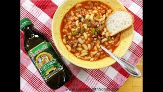 Pasta e Fagioli Soup with Sausage Rossellas Cooking with Nonna [upl. by Gies]