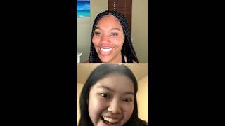 Girl does impression of Tiahra Nelson from the Electric Love video  Tiahranelson Instagram Live [upl. by Annoed]