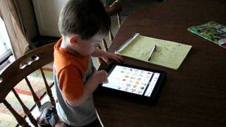 Toddler with apraxia Asking for Cheese and Cracker using Ipad with Proloquo2Go and ASL [upl. by Aisaim473]