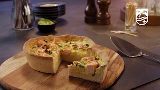 Philips Chef recept  Quiche uit de Airfryer XXL [upl. by Lacey]