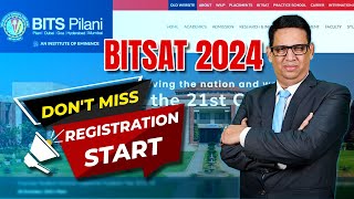 JEE 2024 Important Update  ⚡😱BITSAT Registration Starts  ✅️Complete Details jee Bitsat main [upl. by Lig650]