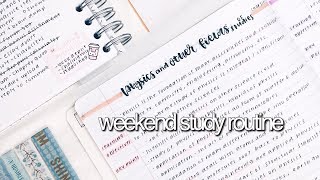 Weekend Study Routine  revisign [upl. by Perkin]