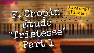 F Chopin Etude Op 10 No 3 Tristesse Slow Motion Piano Tutorial [upl. by Brett]