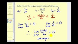 Limits of a Sequence The Squeeze Theorem [upl. by Ruffi]