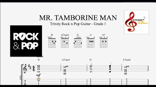 Mr Tambourine Man  Bob Dylan  Trinity Rock amp Pop Guitar  Grade 1 [upl. by Anirbak848]