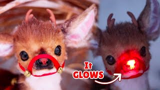 Making Baby Deer Rudolph l DIY Art Doll Tutorial [upl. by Epp]